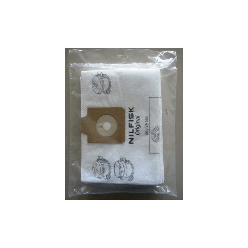LOT DE 10 SACS POUSSIERES MICROFIBRE NILFISK VP930, GD930