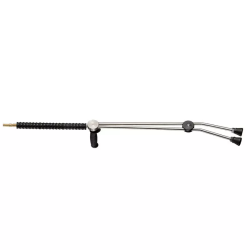 KRANZLE LANCE DOUBLE 1.0 M INOX + POIGNEE REGLABLE, ENTREE RACCORD D12