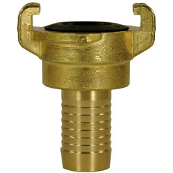 COUPLEUR DROIT CANNELE 1" (25mm) LAITON ROTATIF