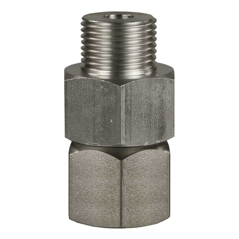 RACCORD ROTATIF 3/8M:3/8F INOX RACCORD ROTATIF 3/8M:3/8F INOX